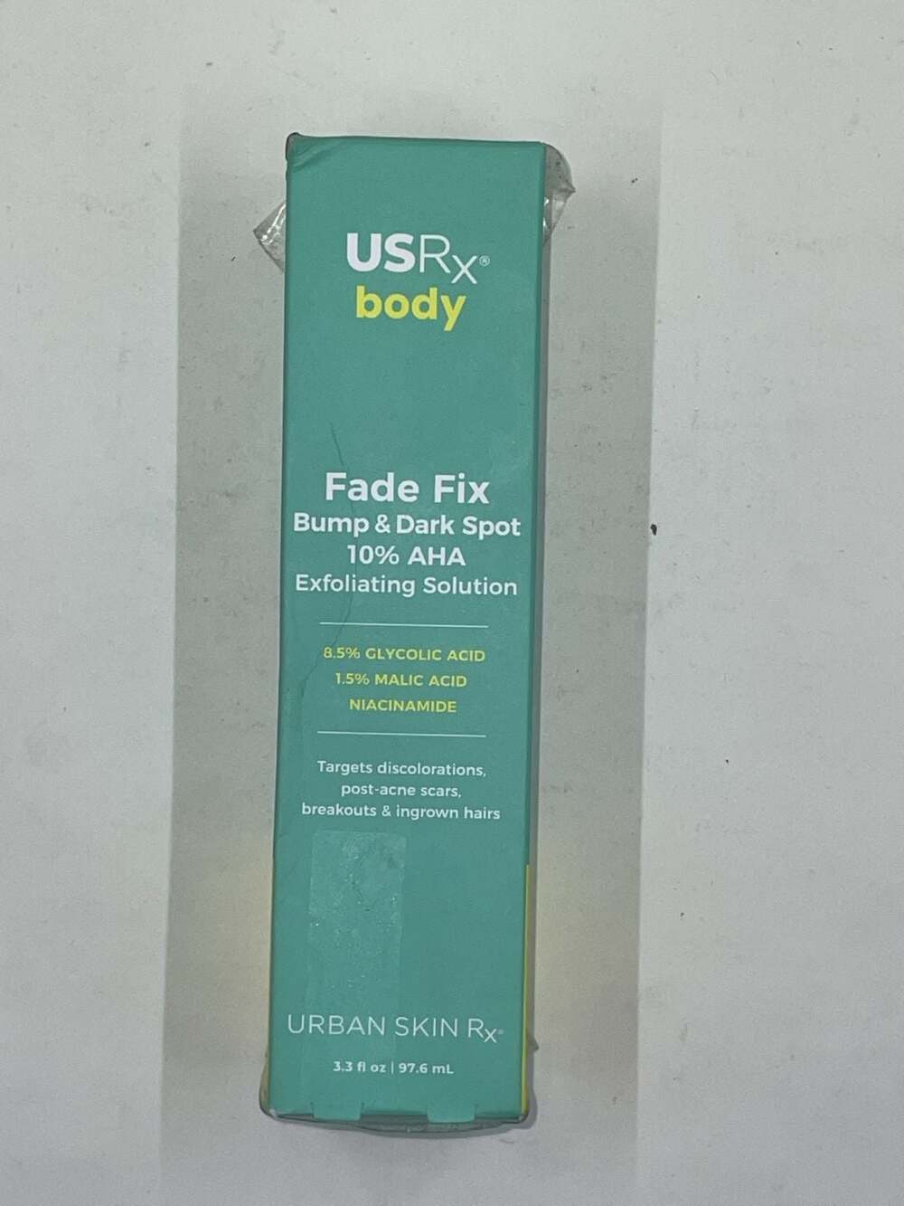 URBAN SKIN RX Fade Fix Bump & Dark Spot 10% AHA Exfoliating Solution 3.3 fl oz